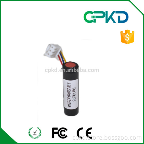 lithium ion battery 3.6v 2200mah for vx675 BPK265-001-02-A